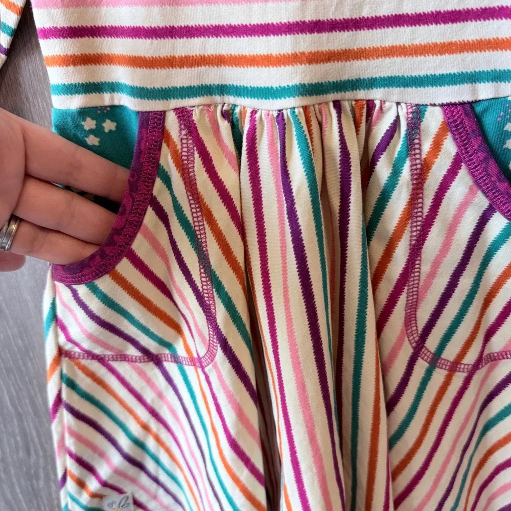 Wildflowers Clothing Striped Dress Girls Size 2 Multi Color Boho Whimsical‎ Knit
